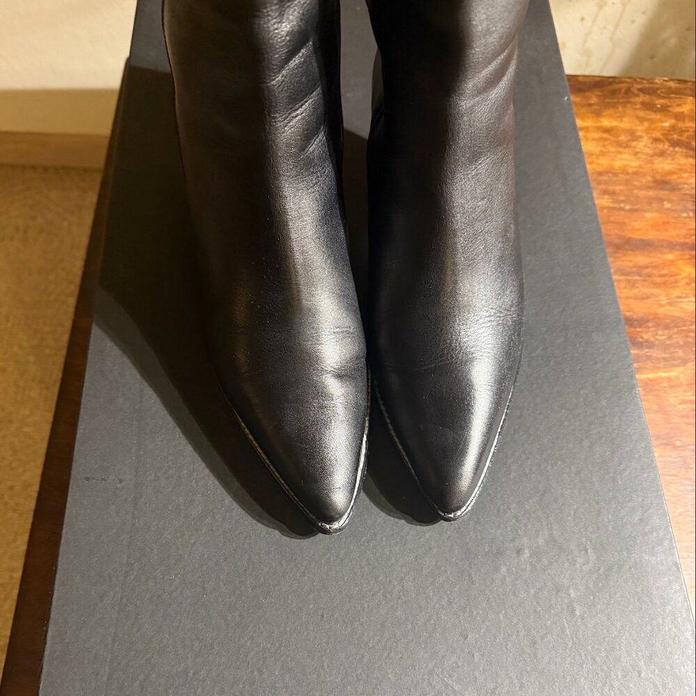 Rachel Comey Black Tall Leather Heeled Boots - Picture 5 of 16